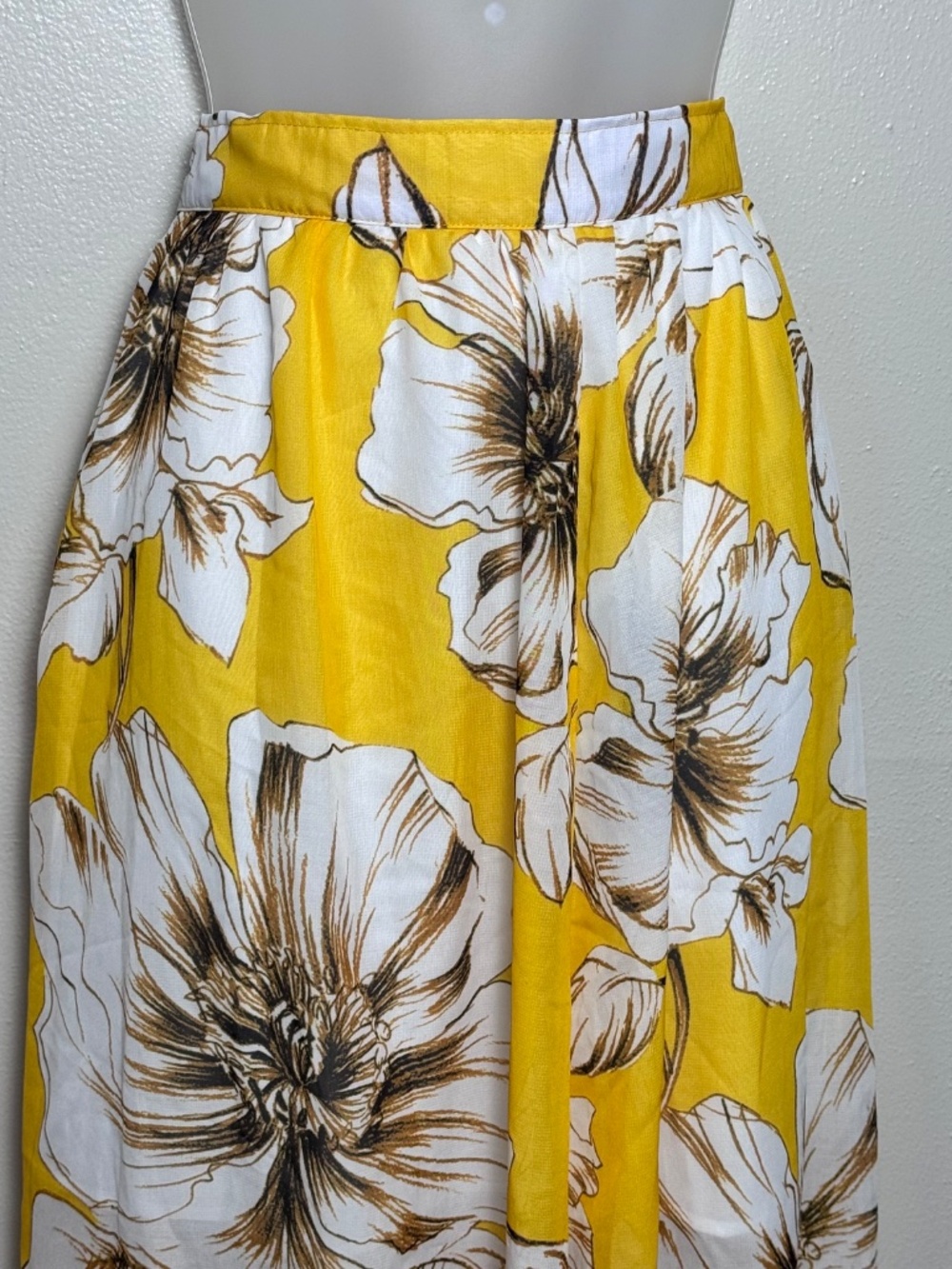 Maxi Skirt Flowy A Line Oversized Floral Vacation Resort Summer Coastal - Picture 4 of 9